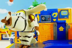 دانلود کارتون ماشین بازی کودکانه تریلی بزرگ و ماشین های