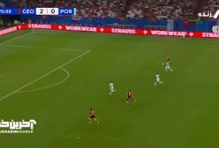 خلاصه بازی پرتغال 0 _ 2 گرجستان.