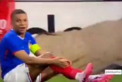 همزمانی جالب زمین افتادن «امباپه» و تبلیغات پشت سرش