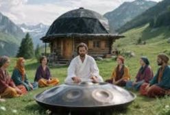 مدیتیشن دست‌پن ۱۱۱۱ هرتز | مراسم ماندالا در کوهستان | موسیقی درمانی به مدت ۱ ساعت