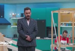 سقوط مهران غفوریان از بالای دکور برنامه شفرونی