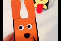 کاردستی سگ بازیگوش