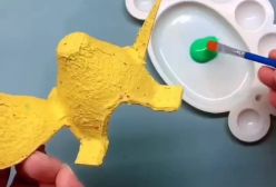 کاردستی لاکپشت با شانه تخم مرغ