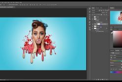 افکت چکه (dropping) فتوشاپ
