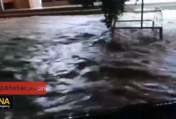 غافلگیری مردم در کازرون؛ بارش شدید باران و آبگرفتگی خیابان‌های کازرون