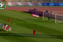 فیلم لحظه به ثمر رسیدن گل اول تراکتور به گل گهر توسط چیکالشی دقیقه 18 بازی | 2 آذر 1403