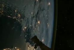 شب زمین از منظومه شمسی