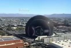 تبلیغ مسابقات فرمول وان به وسیله Sphere لاس وگاس