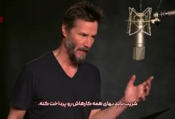 کیانو ریوز و جیم کری در پشت صحنه سونیک 3