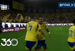 فیلم رقص عربی کریس رونالدو بعد از گلزنی برای النصر