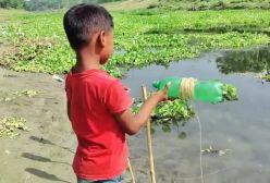 ماهیگیری کپور  با قلاب دستی