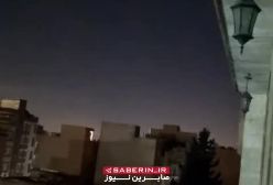 اولین تصاویر از فعال شدن پدافند تهران در مقابل پهبادهای اسراییل در آسمان تهران