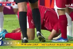 اخراج شجاع خلیل زاده به دلیل خطا روی بازیکن کره شمالی | لحظه خطا که منجر به اخراج شجاع شد