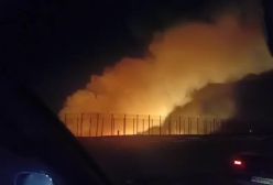 تصاویری منتشر شده از آتش‌سوزی نزدیک خط متروی فرودگاه امام خمینی | 16 بهمن 1403