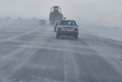 تصاویری از کولاک شدید در محور سقز به دیواندره | 20 بهمن 1403