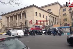 تصاویری از لحظه انتقال پیکرهای قاضی رازینی و قاضی مقیسه از محل ترور | 29 دی 1403