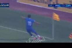 گل اول استقلال به تراکتور توسط شجاع خلیل‌زاده