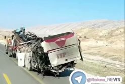 ویدیویی از اتوبوس واژگون شده ای سرنشینان سرباز در آن کشته شدند | 4 دی 1403