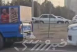 نیسان آبی «کریستیانو رونالدو» جلوی در ورزشگاه