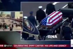 تابوت جیمی کارتر رئیس جمهور پیشین آمریکا برای ادای احترام به ساختمان کنگره منتقل شد | 19 دی 1403