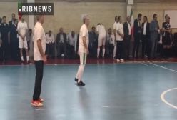 دیدار دو تیم پیشکسوتان ایران و تیم کارگری با حضور پزشکیان