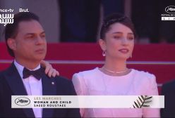 لحظه عبور سعید روستایی و بازیگران فیلم زن و بچه از فرش قرمز کن 2025