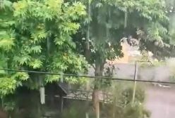 تصاویری از باران شدید آب‌گرفتگی معابر در فومن امروز | 14 خرداد 1404