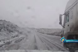 بارش شدید تگرگ در محور آزادراه تربت حیدریه هم اکنون | 21 اسفند 1403