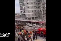 برخورد موشک ایران به  ساختمانی در بت یام تل‌آویو که با یک موشک