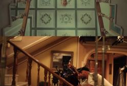 سکانسی از پشت‌صحنه فیلم کوکتل مولوتوف