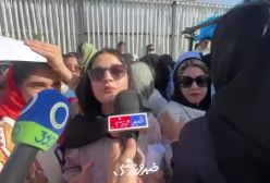 اعتراض بانوان سیرجانی برای تماشای مسابقه استقلال