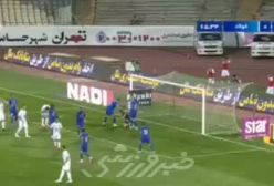 سیو دیدنی حسین حسینی مقابل فولاد با نوک انگشت