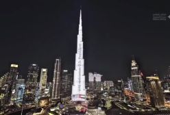 ببینید/ نورپردازی جالب برج خلیفه به دلیل حضور ترامپ در امارات | 26 اردیبهشت 1404