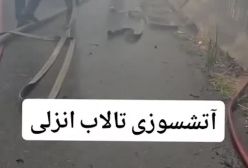 آتش‌سوزی گسترده در تالاب انزلی؛ مأموران برای مهار حریق می‌جنگند | 2 مرداد 1404