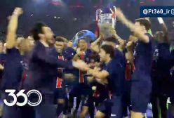 لحظه باشکوه بالا بردن جام قهرمانی توسط پاریی سن ژرمن بعد از 18 سال | 10 خرداد 1404