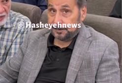 چهره ناراحت نازنین بیاتی در یک مجلس ختم