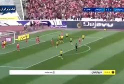 گل اول سپاهان به پرسپولیس در حضور بانوان