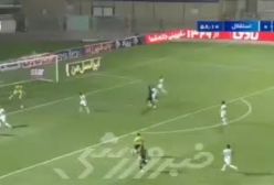 سیو تماشایی حسینی در مصاف با مهاجم گل‌گهر