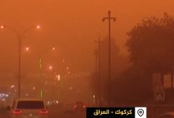 ببنید! طوفان سهمگین شن در عراق / آسمان عراق را نارنجی شد | 17 اردیبهشت 1404