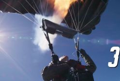 ببینید؛ تام کروز با ۱۶ پرش با چتر نجات آتشین رکورد گینس را شکست