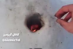 تکنیک عالی برای درست کردن اجاق با برف !