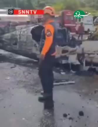 سقوط وحشتناک هواپیما در ونزوئلا