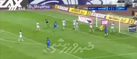 گل دوم استقلال توسط محمد حسین اسلامی